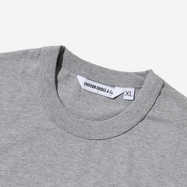 HEAVYWEIGHT POCKET TEE -GREY MELANGE