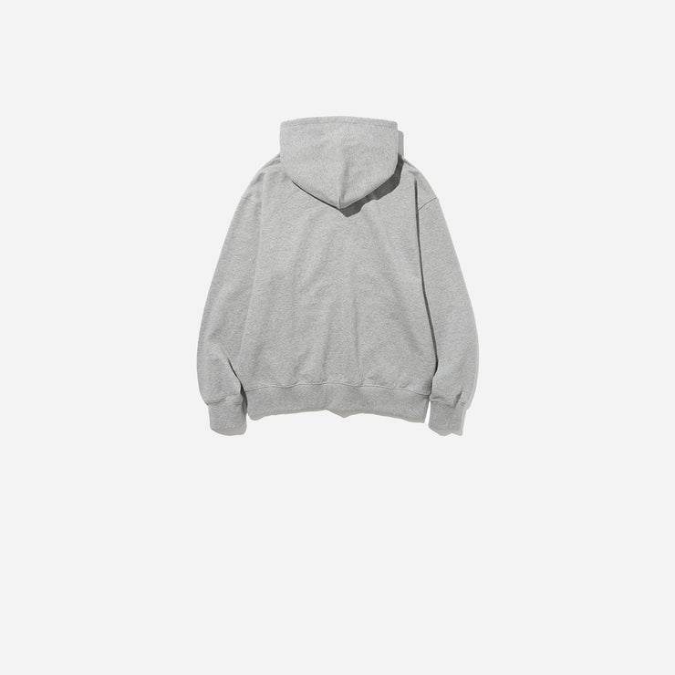 Core Basic Full Zip Hoodie - Grey Melange