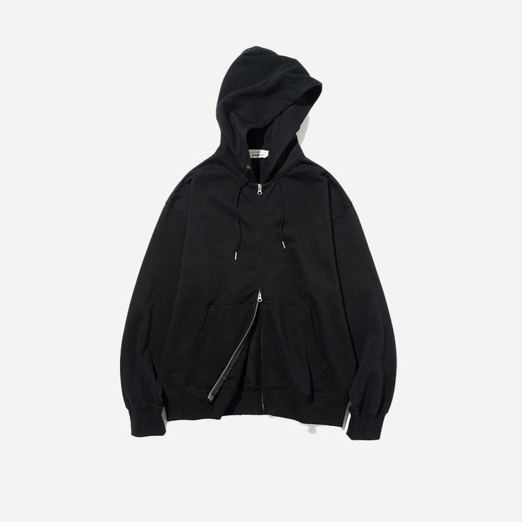 Core Basic Full Zip Hoodie - Black