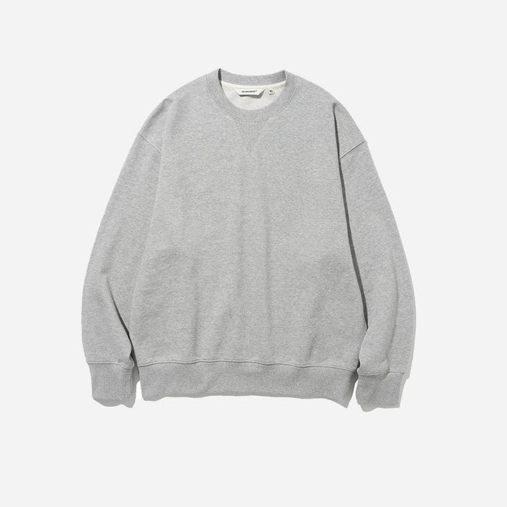 Core Basic Sweatshirt - Grey Melange