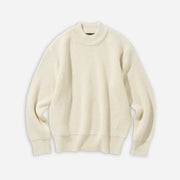 Fisherman Wool Crew Neck Knit - Cream