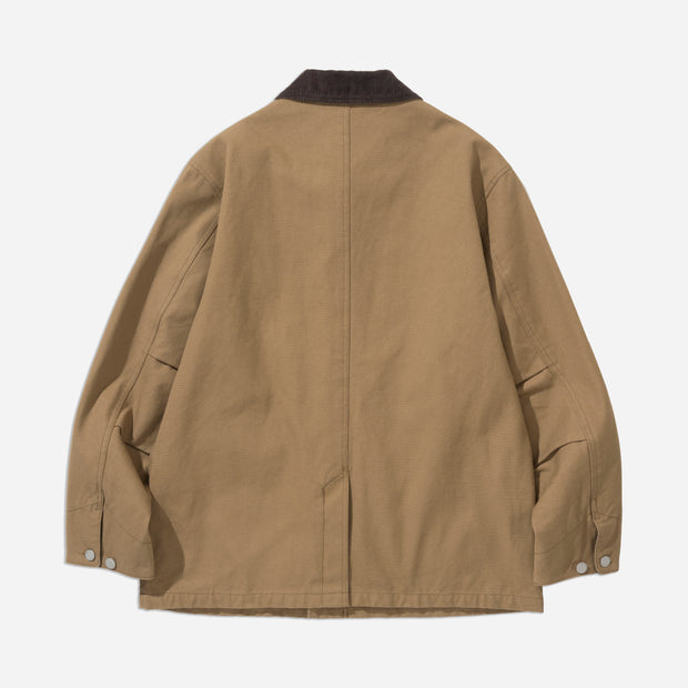 Oxford Coverall Chore Jacket - Brown