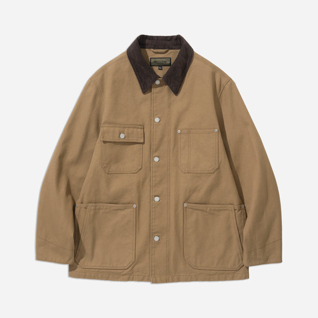 Oxford Coverall Chore Jacket - Brown