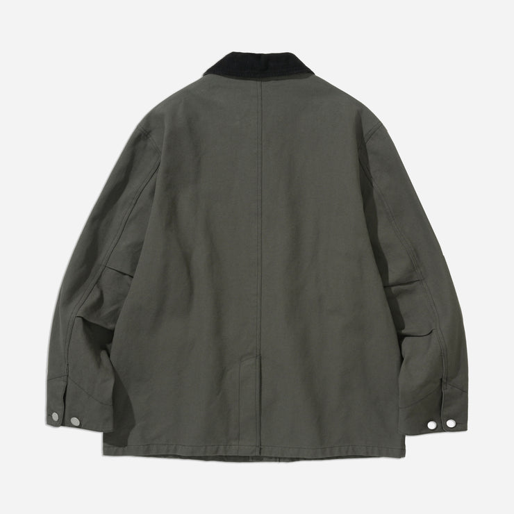 Oxford Coverall Chore Jacket - Greyish Olive