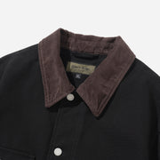 Oxford Coverall Chore Jacket - Black