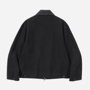 Oxford Work Zip-Up Jacket - Black