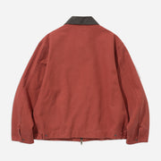 Oxford Work Zip-Up Jacket - Red