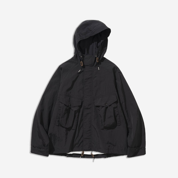 Pocket Hooded Parka - Black