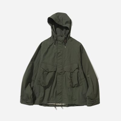 Pocket Hooded Parka - Olive Green