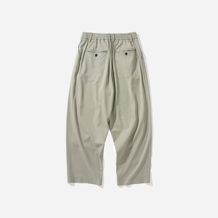 ONE TUCK BANDING SLACKS - SAGE GREEN