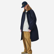 LIGHT BALMACAAN COAT - NAVY
