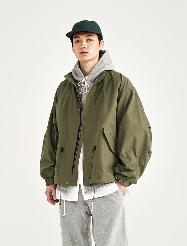 Fishtail Short Jacket - Khaki
