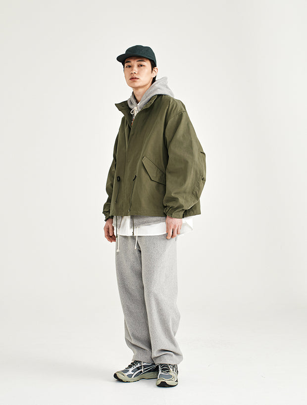Fishtail Short Jacket - Khaki