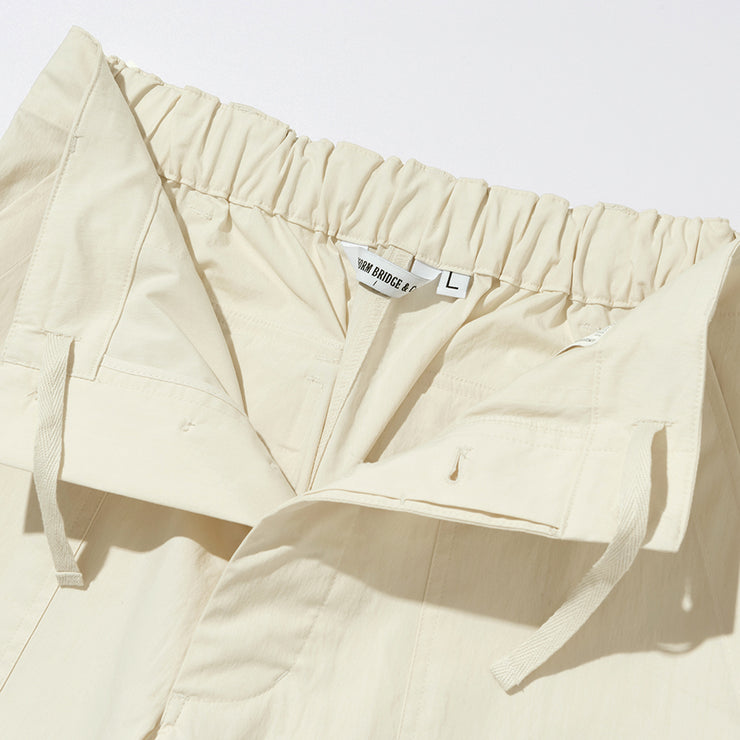 Nylon Fatigue Pant - Cream