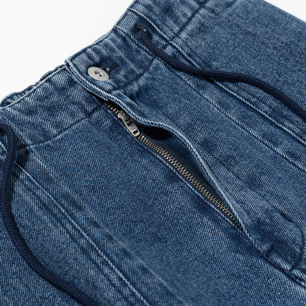 Denim Balloon Pants - Indigo Washed