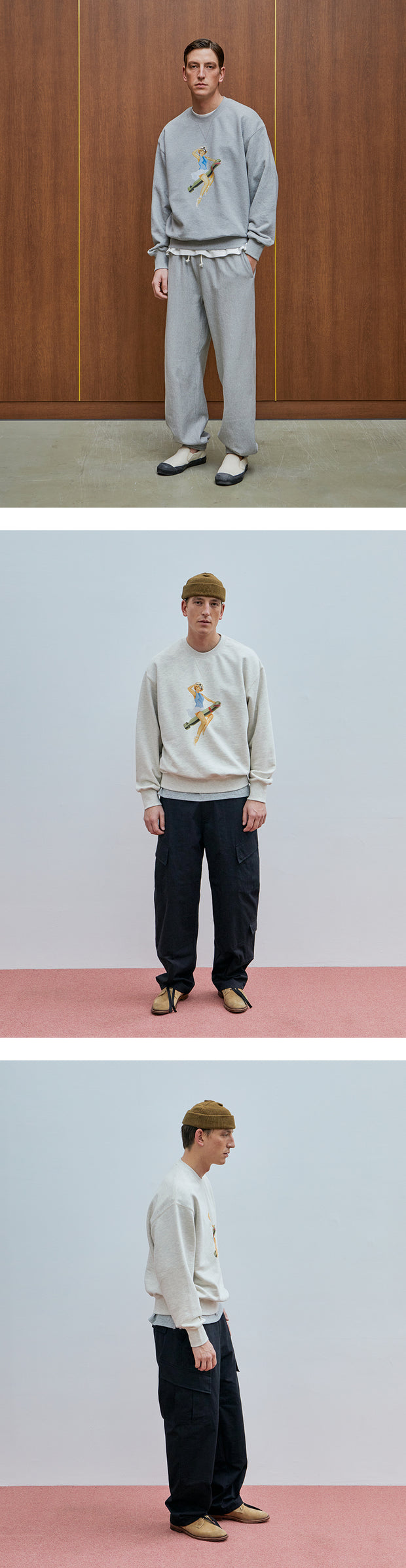 Pin Up Bomb Sweatshirt - Oatmeal