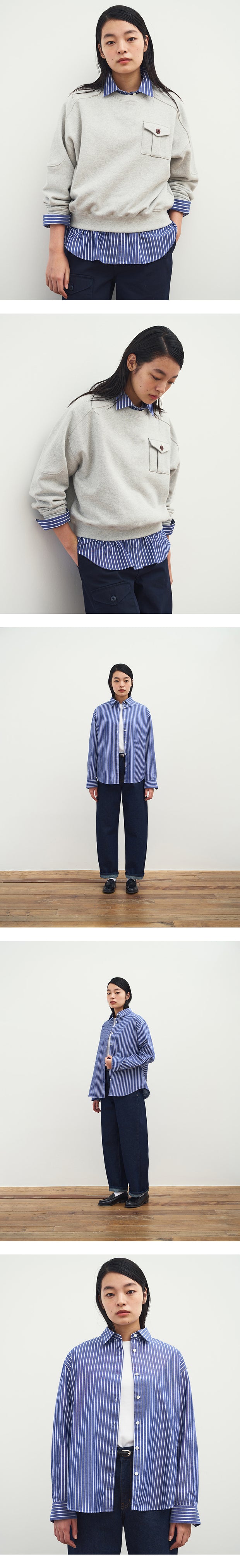 Women's Stripe Shirt - Blue