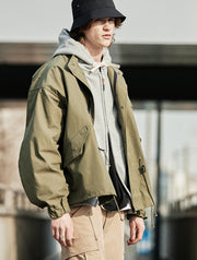 Fishtail Short Jacket - Khaki