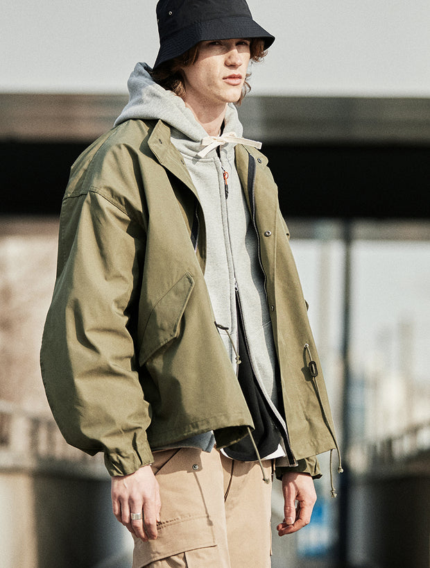 Fishtail Short Jacket - Khaki