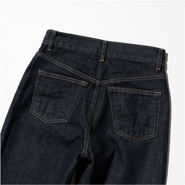 Women's Selvedge Denim Pants - Rinsed Deep Indigo