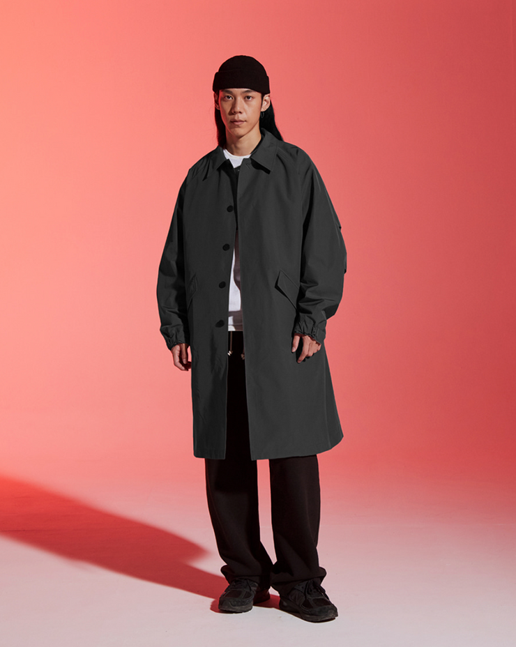 Uniform Bridge Military Balmacaan Coat - Grey - Uniform Bridge EU