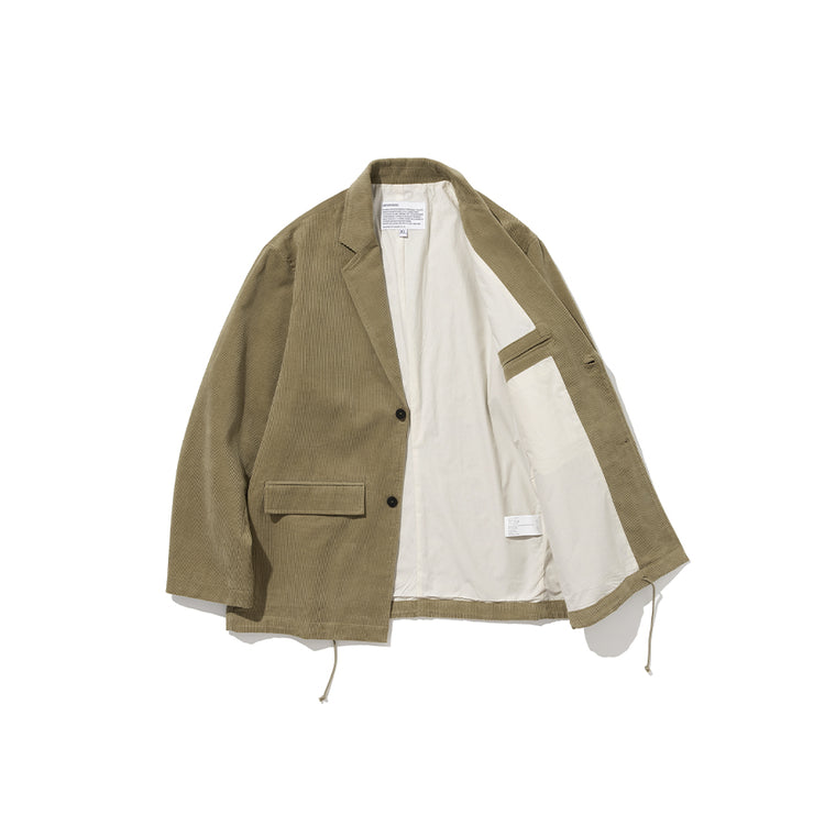 Uniform Bridge Corduroy Casual Blazer - Beige