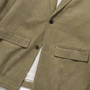 Uniform Bridge Corduroy Casual Blazer - Beige