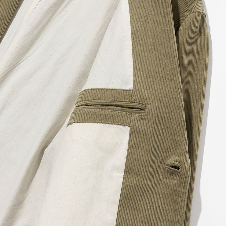 Uniform Bridge Corduroy Casual Blazer - Beige