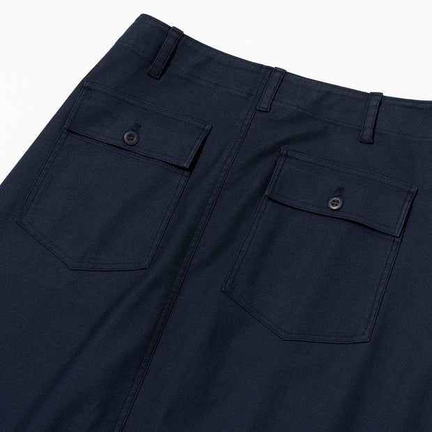 Women's Fatigue Long Skirt - Navy