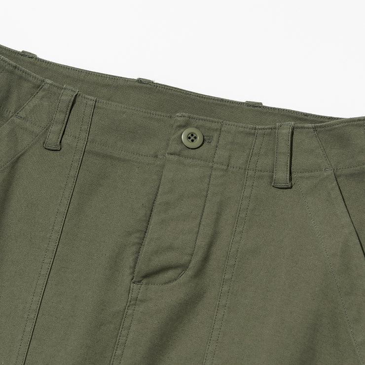 Women's Fatigue Long Skirt - Olive Green