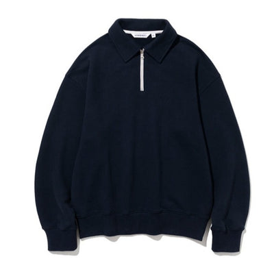 Half Zip Up Sweatshirt - Navy