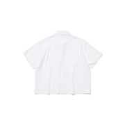 Women's Linen Standard Short Shirt - White