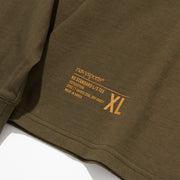 Navy Sports Standard L/S Tee - Wood
