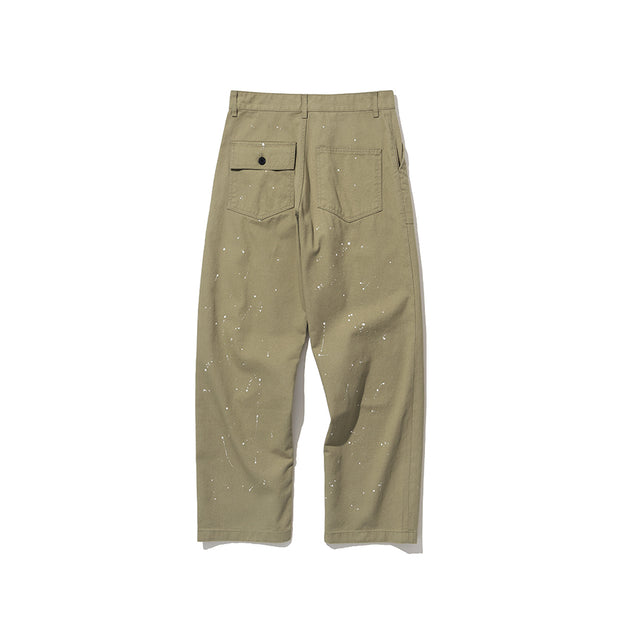 Uniform Bridge Painted Cotton Fatigue Pants - Beige