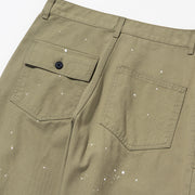 Uniform Bridge Painted Cotton Fatigue Pants - Beige