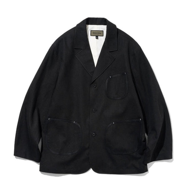 Pocket Linen Blazer - Black