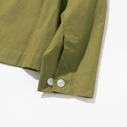 Women's Pullover Shirt Jacket - Mustard