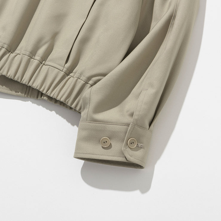Women's Single Pleat Blouson - Beige