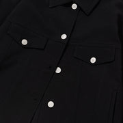 Women's Trucker Blouson Jacket - Black