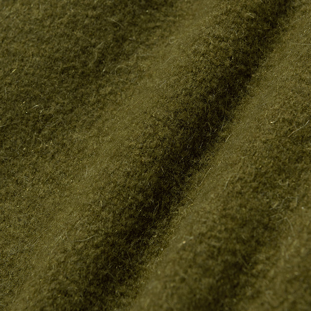 Women's V-Neck Mohair Cardigan - Olive