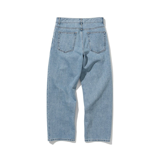 Wide One Tuck Denim Pants - Light Indigo
